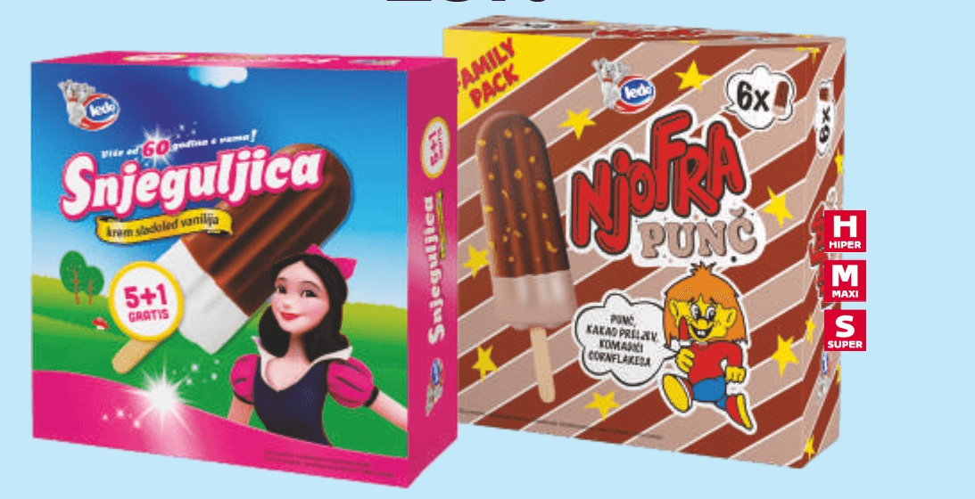 Ledo Sladoled na štapiću - Akcija u trgovini Tommy