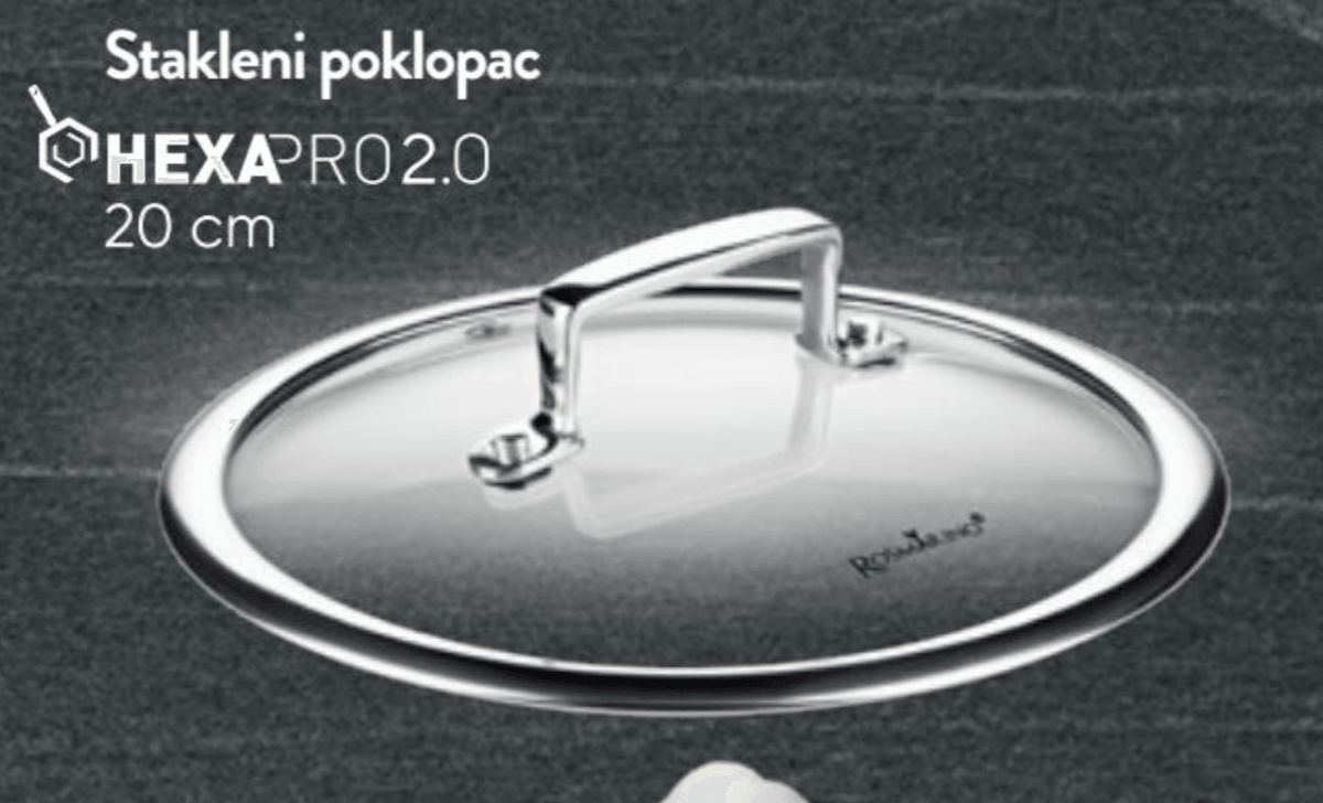 Stakleni poklopac Hexa Pro 2.0 20 cm Akcija u trgovini Spar