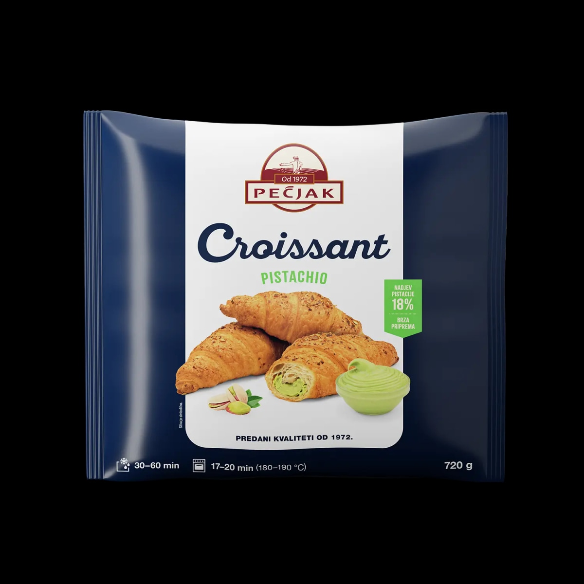 Pečjak Croissant pistacio 8x90 g / 720 g - Akcija u trgovini Stanić Diskont
