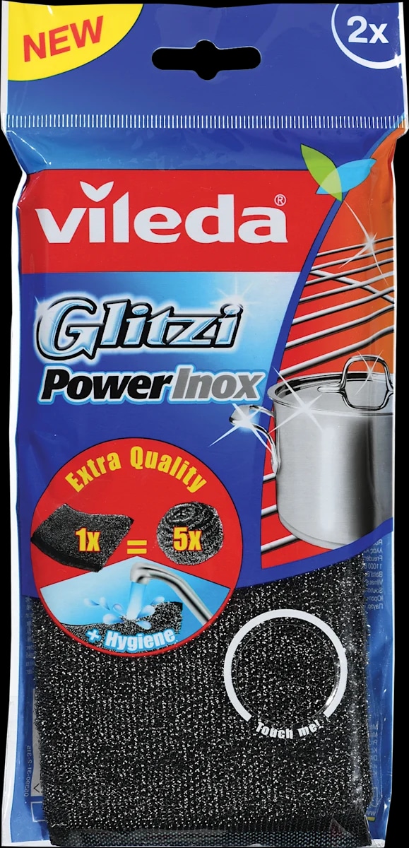 Inox spužvica Glitzi Power 2 kom Vileda - Akcija u trgovini NTL