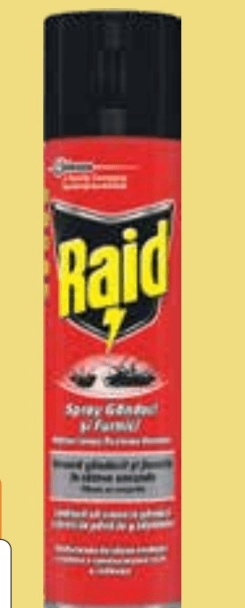 Sprej protiv mrava i žohara Raid 400ml - Akcija u trgovini KTC