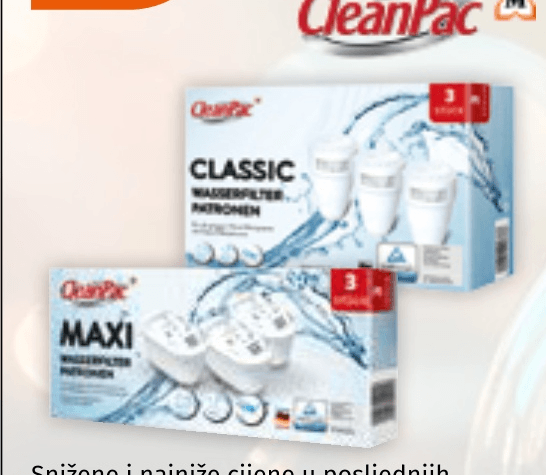 CleanPac ulošci za filtriranje vode - Akcija u trgovini Mueller