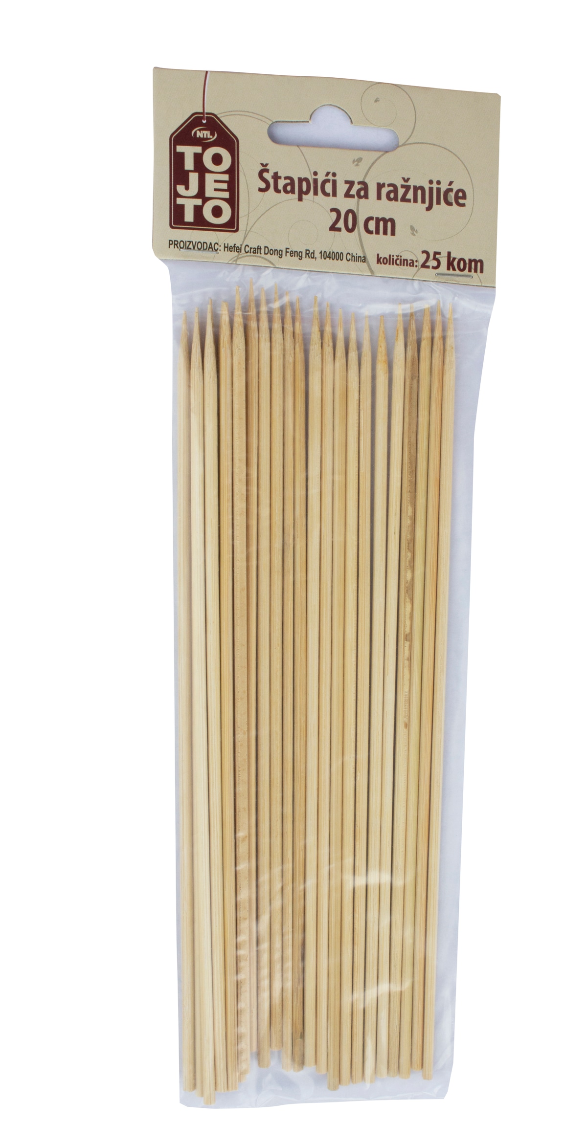 Štapići za ražnjiće 25/1 ToJeTo - Akcija u trgovini NTL