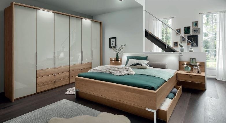 Dieter Knoll set krevet i noćni ormarić 2x noćni ormarić; ležaj 180x200 cm Akcija u trgovini Lesnina