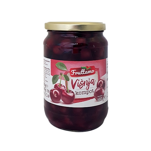 Fruttamo Kompot višnja 340 g - Akcija u trgovini Studenac