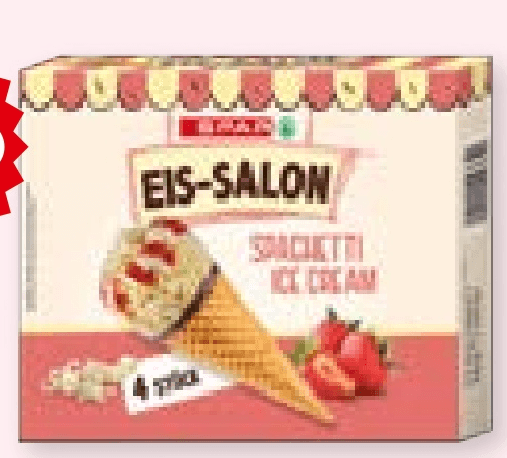 Eis-Salon Sladoled Spaghetti 4 x 130 ml - Akcija u trgovini Interspar