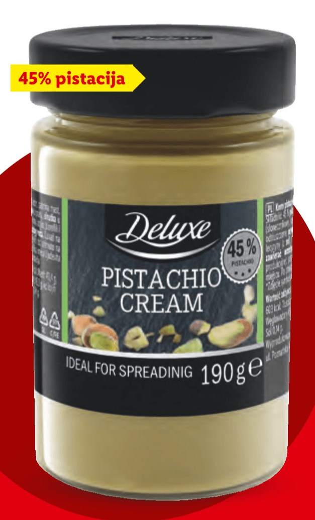 Deluxe Premium namaz od pistacija 190 g - Akcija u trgovini Lidl