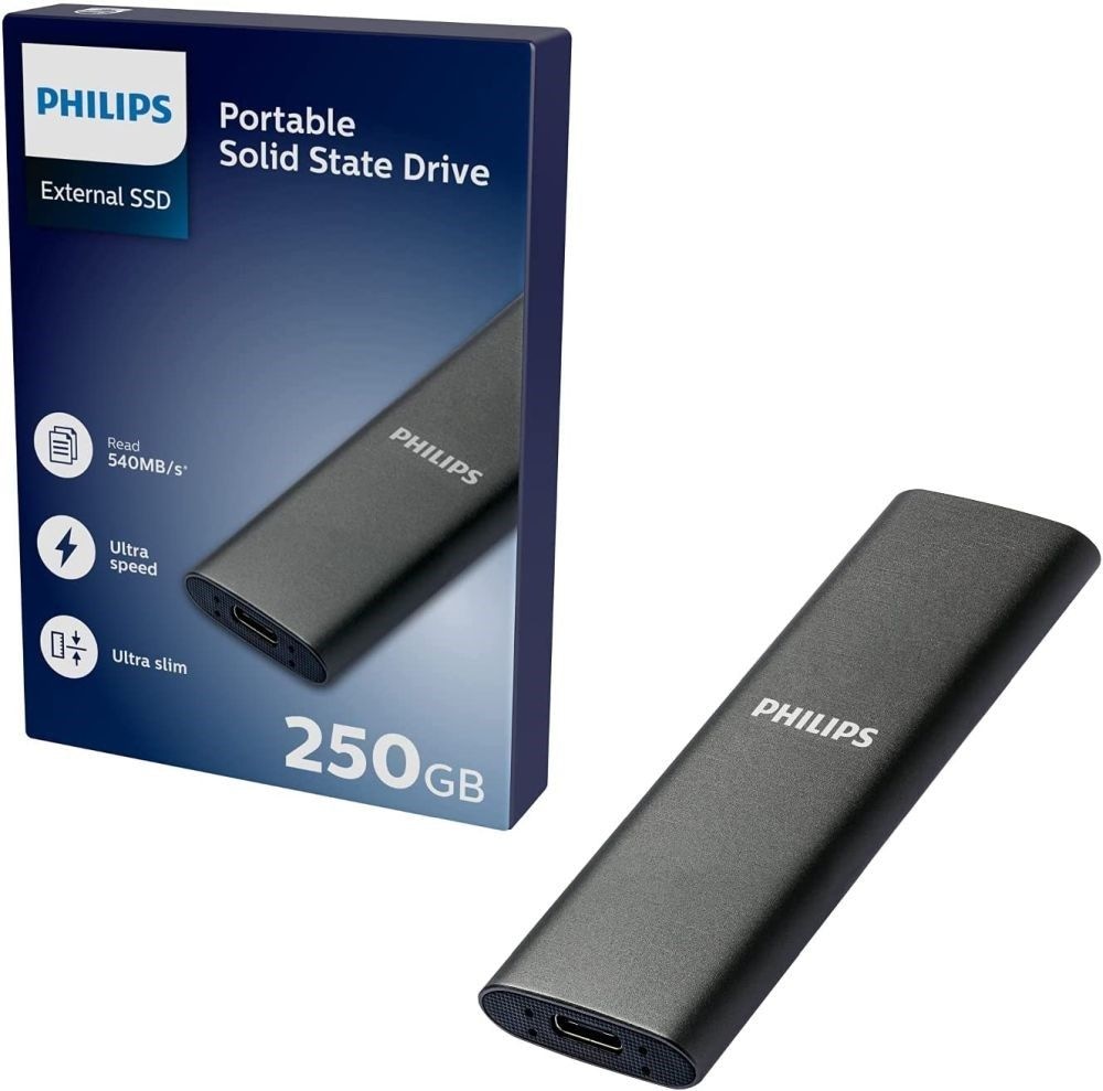 Prijenosni SSD Philips 250GB - Akcija u trgovini Interspar