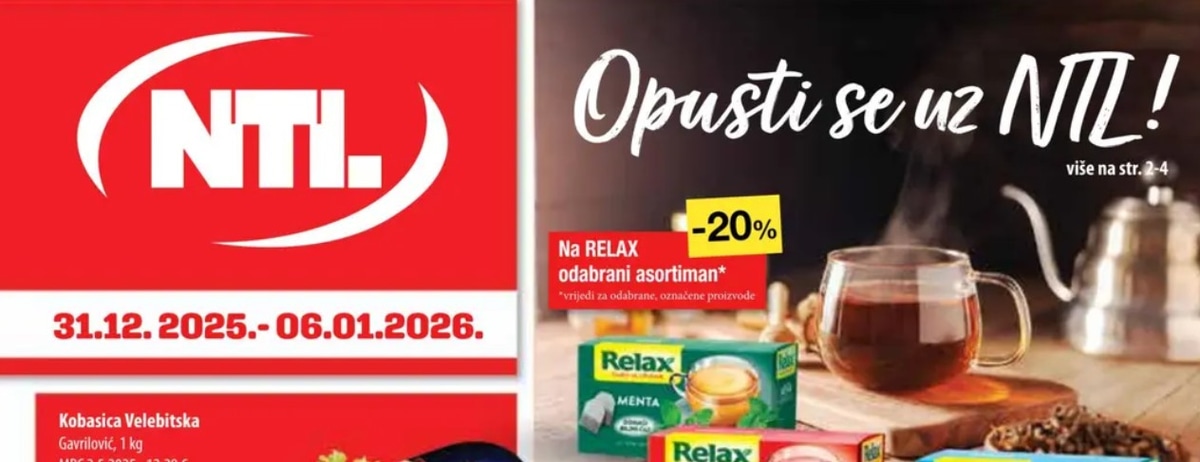 Najbolje ponude NTL kataloga Akcijska ponuda od 31.12. do 06.01.2026