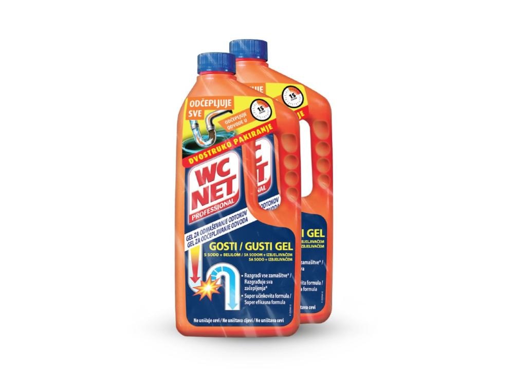 WC NET Gel za odčepljivanje odvoda 2x1L - Akcija u trgovini Lidl