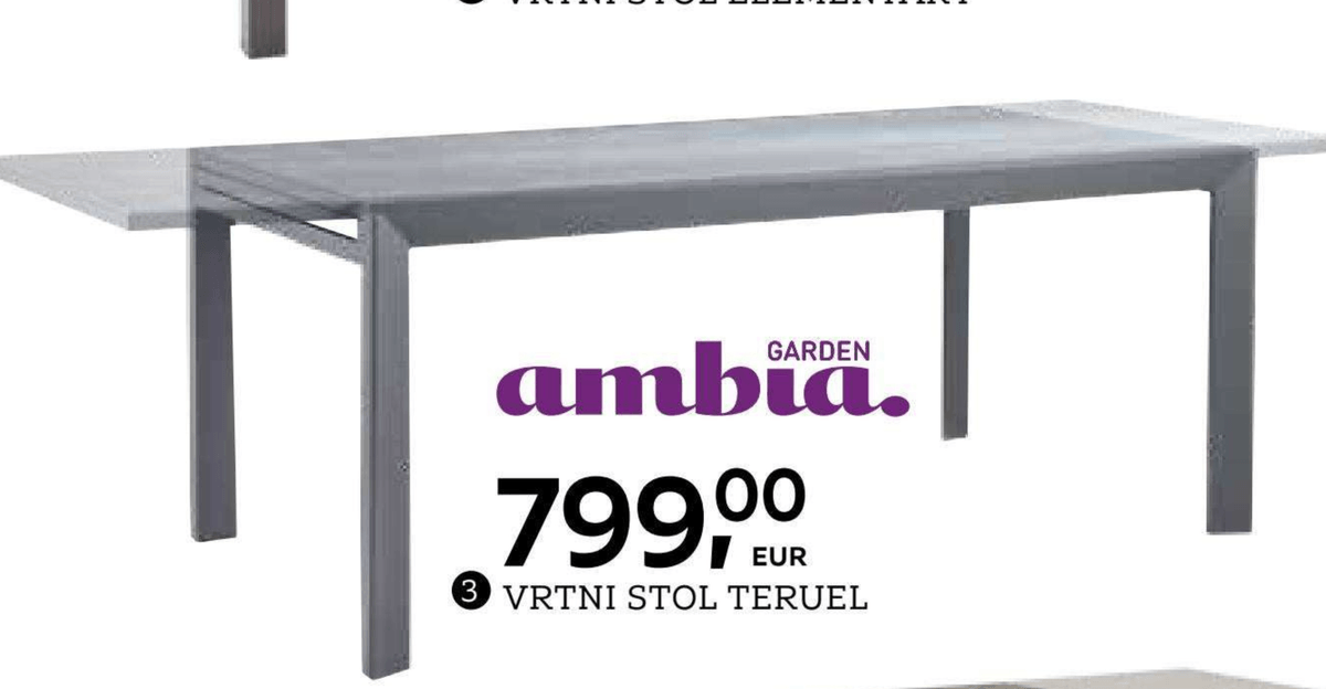 Vrtni stol Teruel ambia. GARDEN - Akcija u trgovini Lesnina