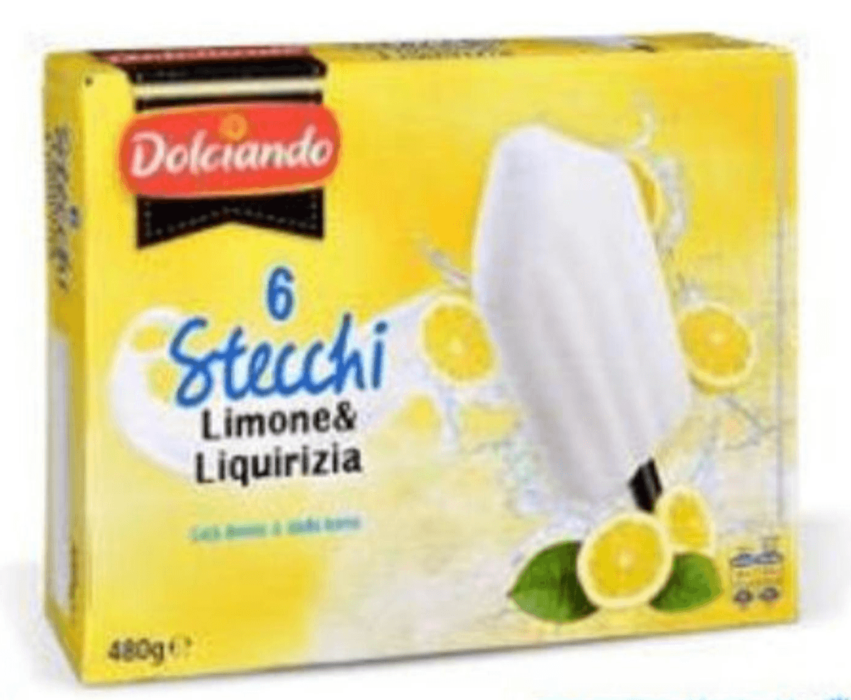 Sladoled Limun i Slatki Korijen 6 KOM, 480 g Dolciando - Akcija u trgovini Eurospin