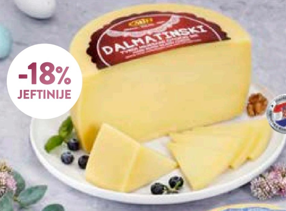 Dalmatinski sir 1 kg MIH - Akcija u trgovini Interspar