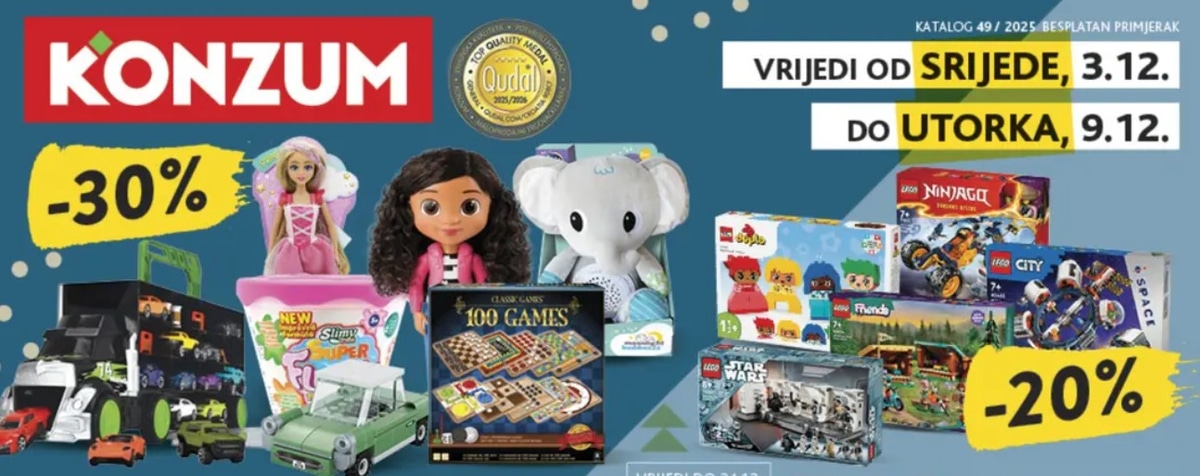Konzum katalog Akcijska ponuda od 03.12. do 09.12.2025