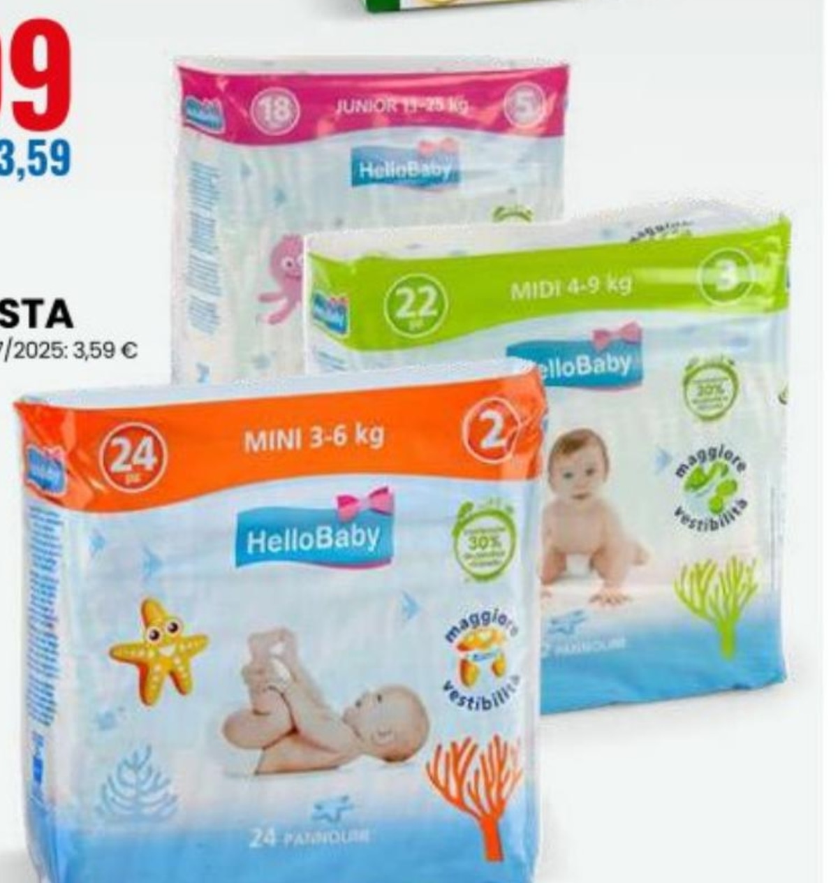 Pelene HelloBaby - Akcija u trgovini Eurospin