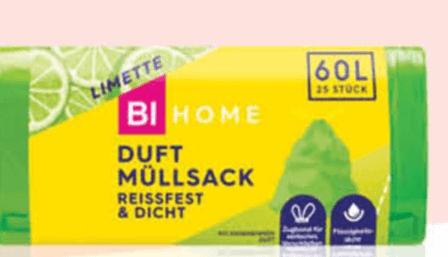 BI HOME Mirisne vreće za smeće s vezicom 60 l, 25/1 - Akcija u trgovini Bipa