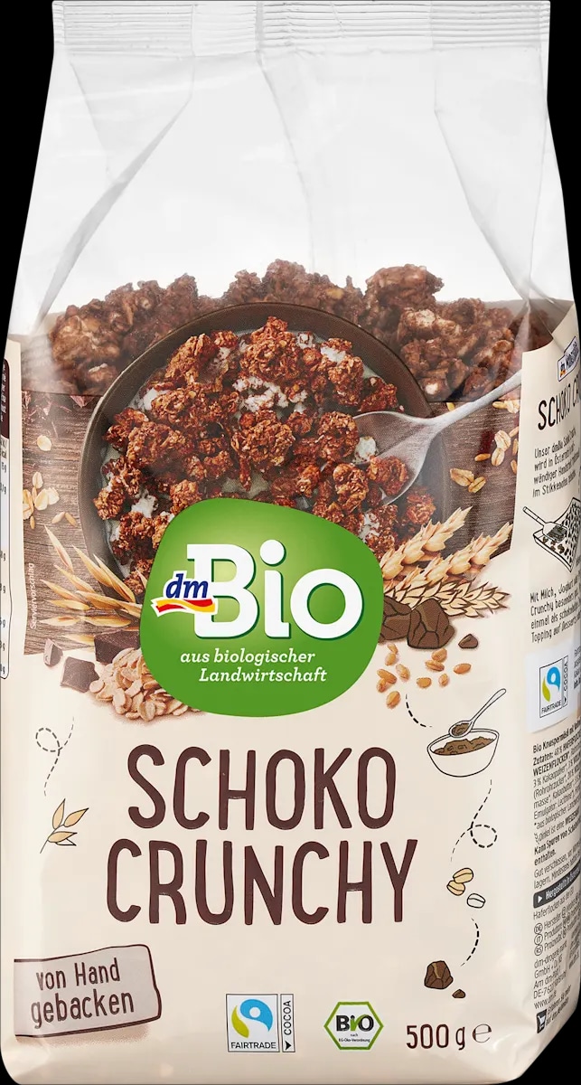 dmBio hrskave pahuljice Schoko Crunchy 500 g Akcija u trgovini Dm