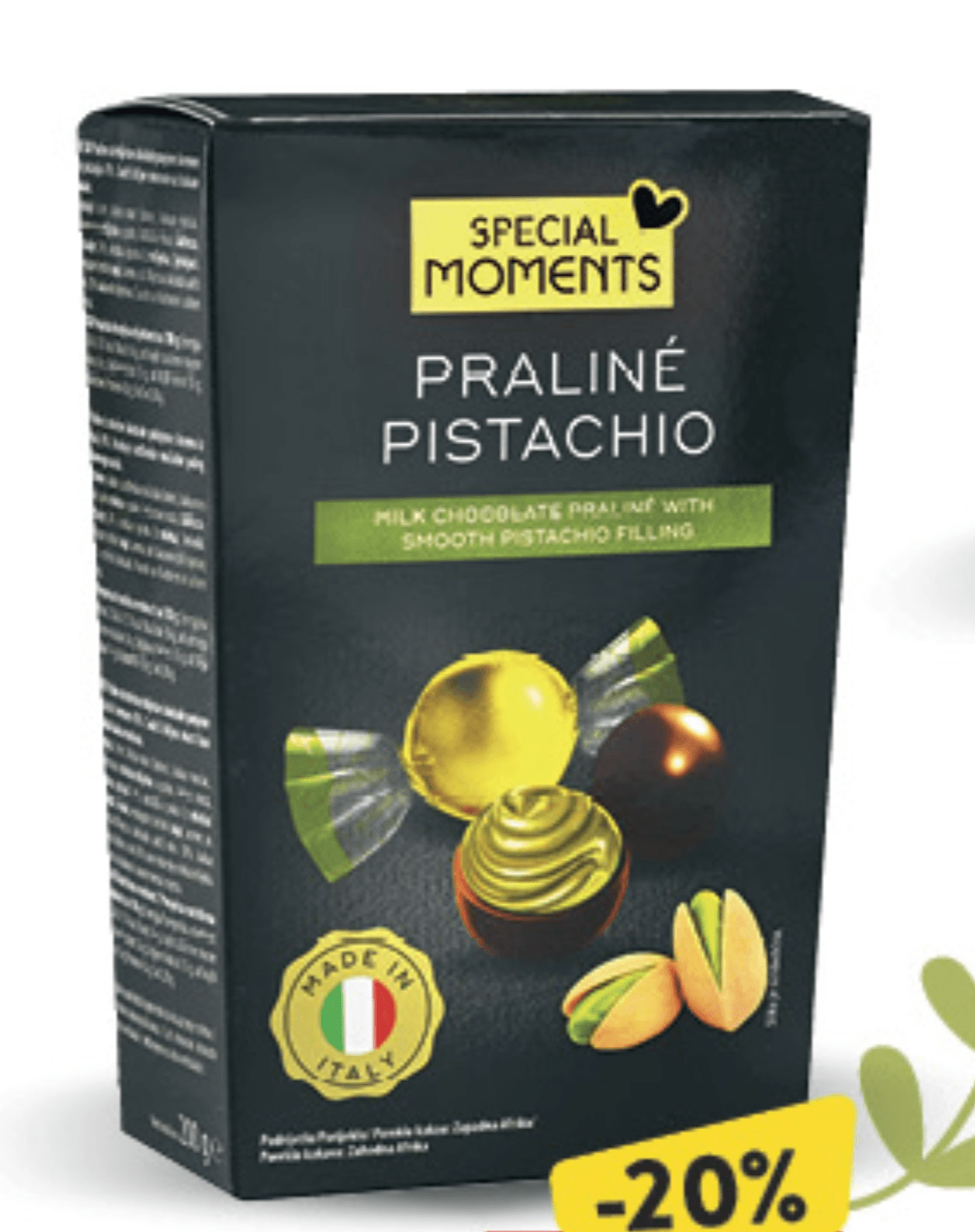 Special Moments Praline Pistachio 200g - Akcija u trgovini Konzum