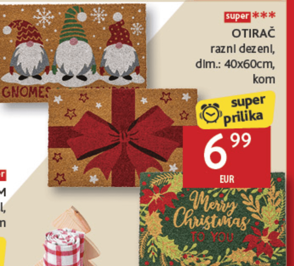 Otirač kom - Akcija u trgovini Konzum