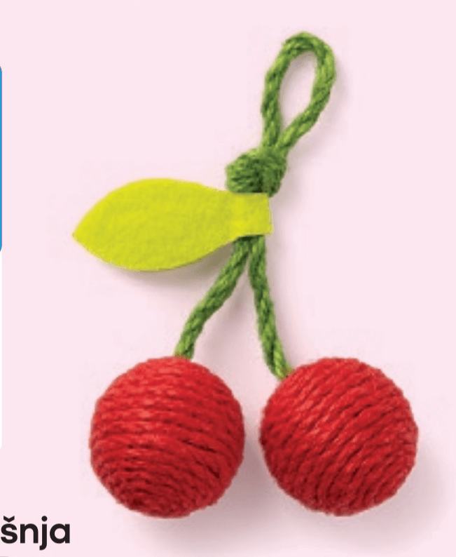 Igračka za mačke trešnja 16 x 9,6 x 5 cm - Akcija u trgovini Pepco