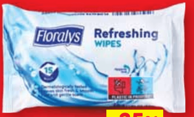 Floralys Osvježavajuće maramice za ruke 15 komada - Akcija u trgovini Lidl
