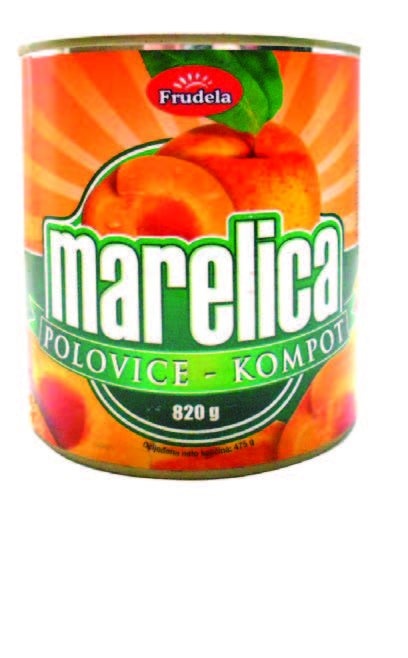 Kompot marelica Frudela 475 g - Akcija u trgovini NTL