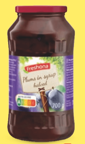 Freshona Kompot od šljiva 395 g (ocijeđene mase) - Akcija u trgovini Lidl
