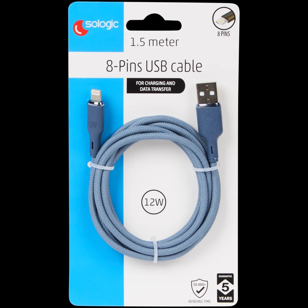 Sologic kabel za punjenje i prijenos podataka 1.5 meter Akcija u trgovini Action