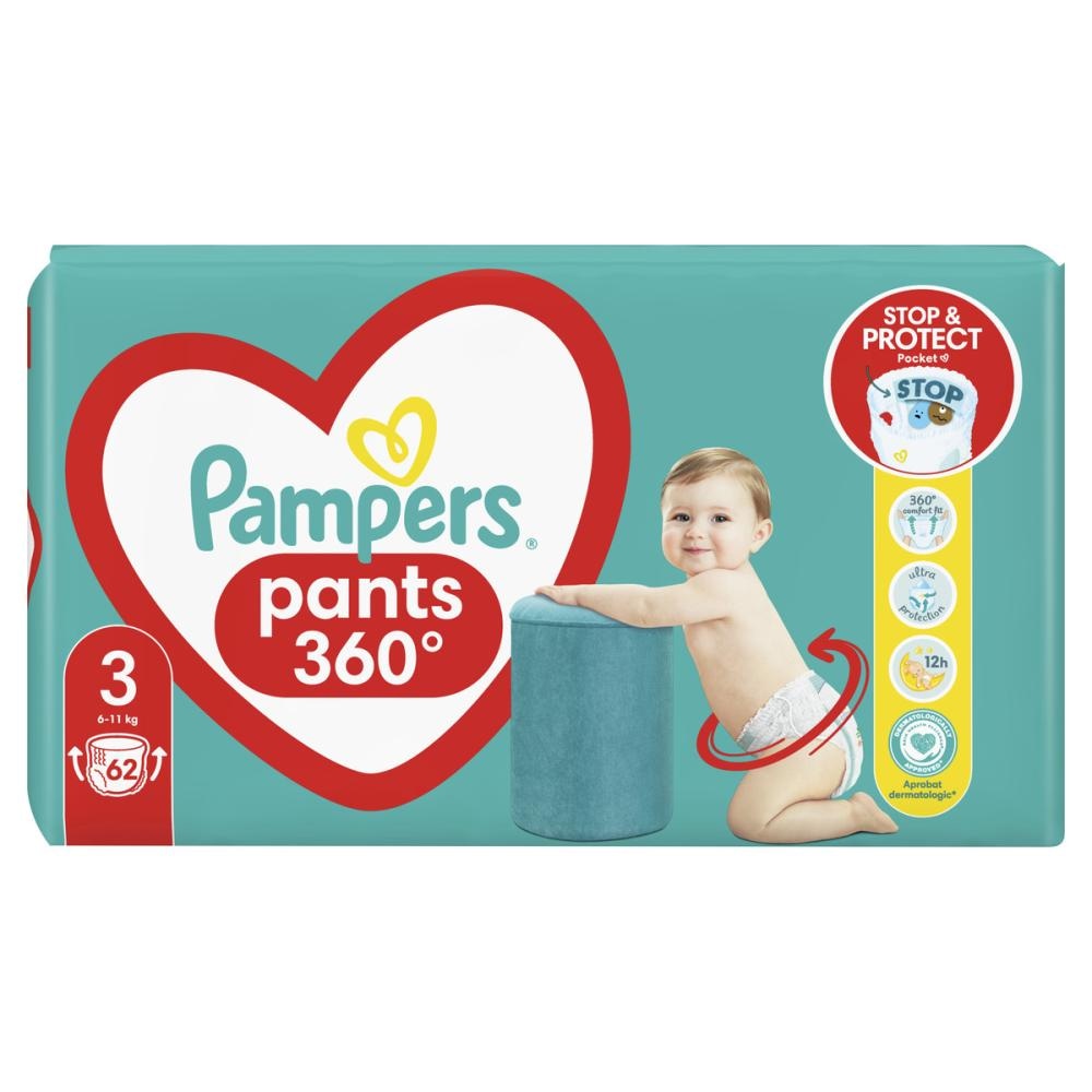 Pampers Pants dječje pelene S3 62 kom, S4 52 kom, S5 48 kom, S6 44 kom ili S7 38 kom - Akcija u trgovini KTC