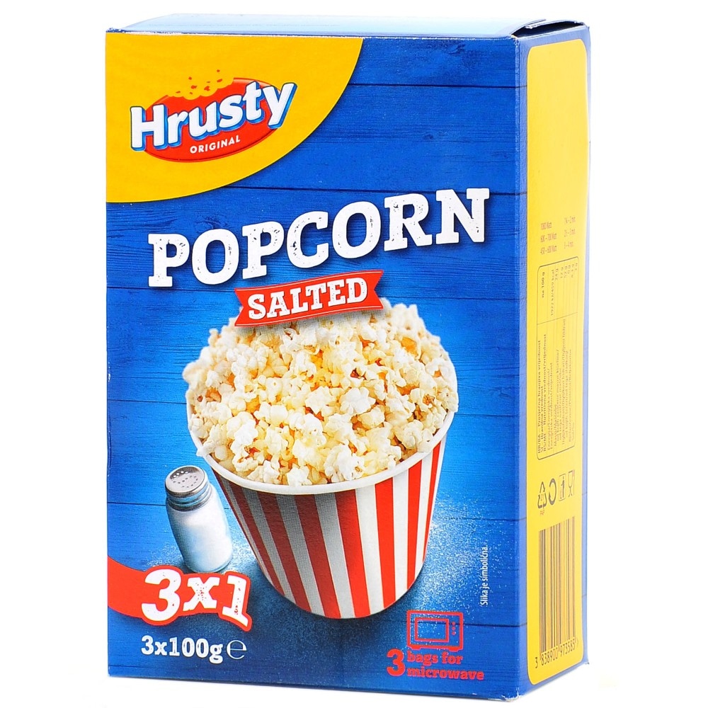 Hrusty Popcorn 3x100 g Akcija u trgovini Konzum