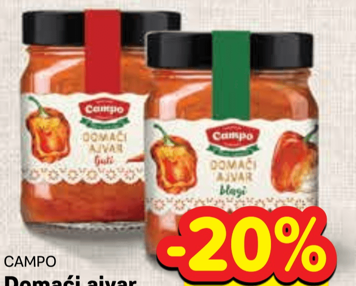 Campo Domaći ajvar 300 g - Akcija u trgovini Plodine