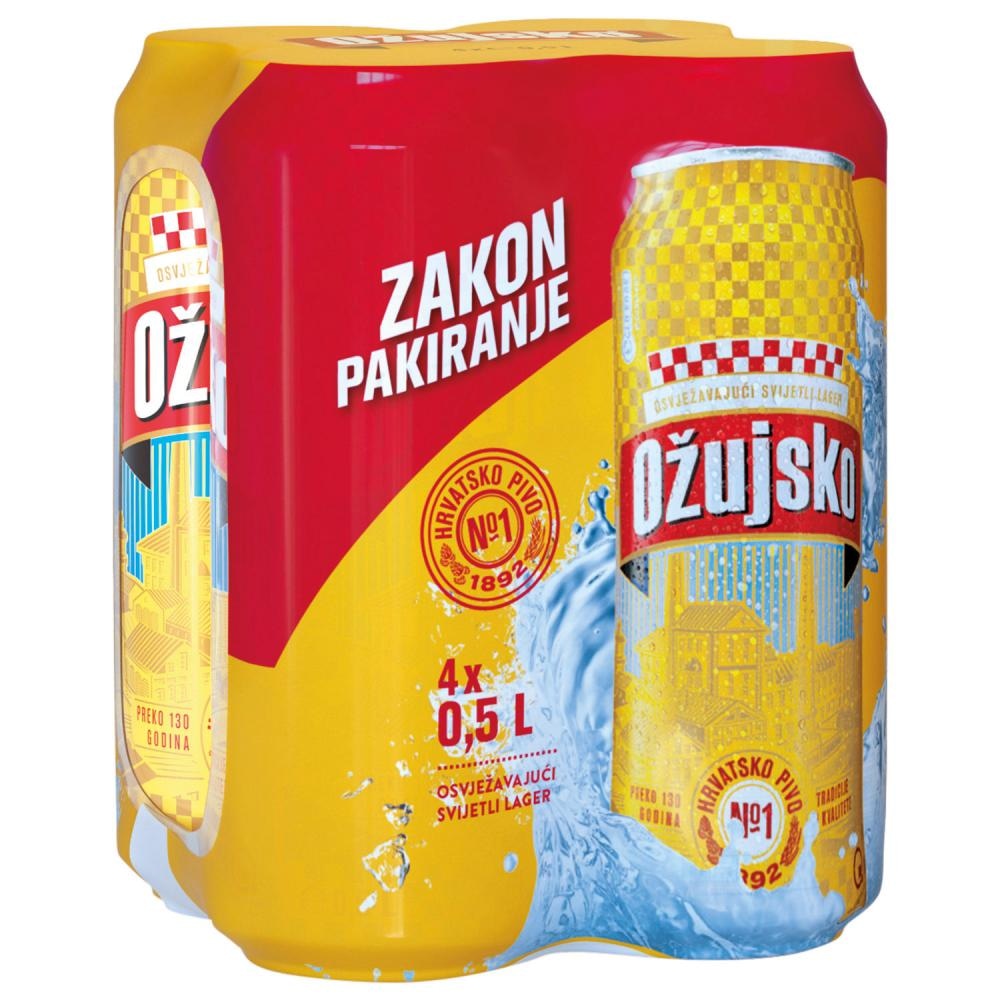Pivo Ožujsko 4 x 0,5 l - Akcija u trgovini KTC