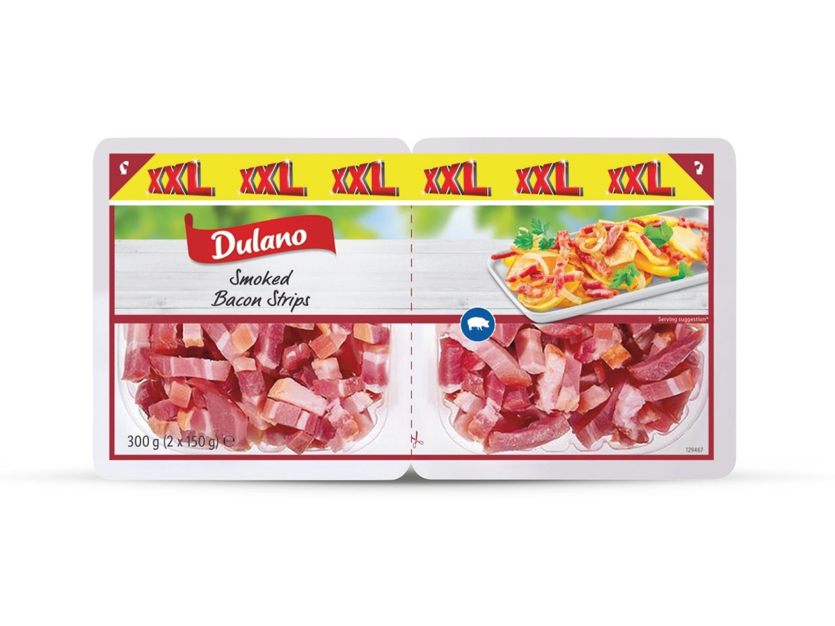 Dulano Mesnata slanina XXL 2 x 150 g - Akcija u trgovini Lidl