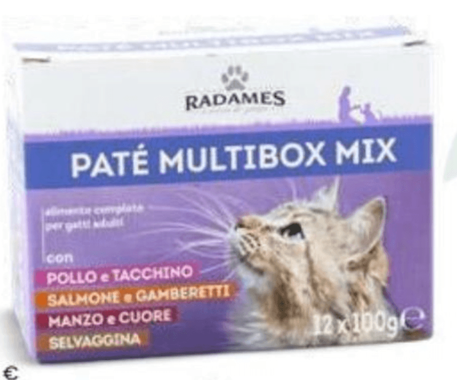 Pašteta za mačke Multibox 12 x 100 g Radames - Akcija u trgovini Eurospin