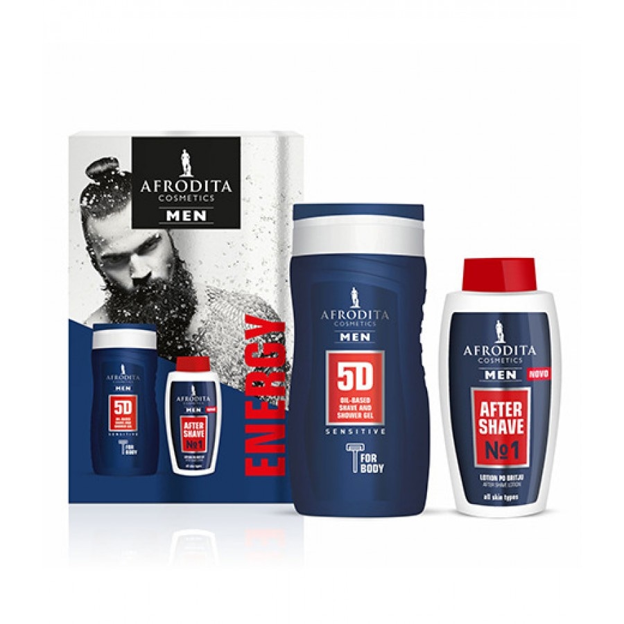 Afrodita Energy Set gel za tuširanje, 250ml + after shave, 120ml - Akcija u trgovini Konzum