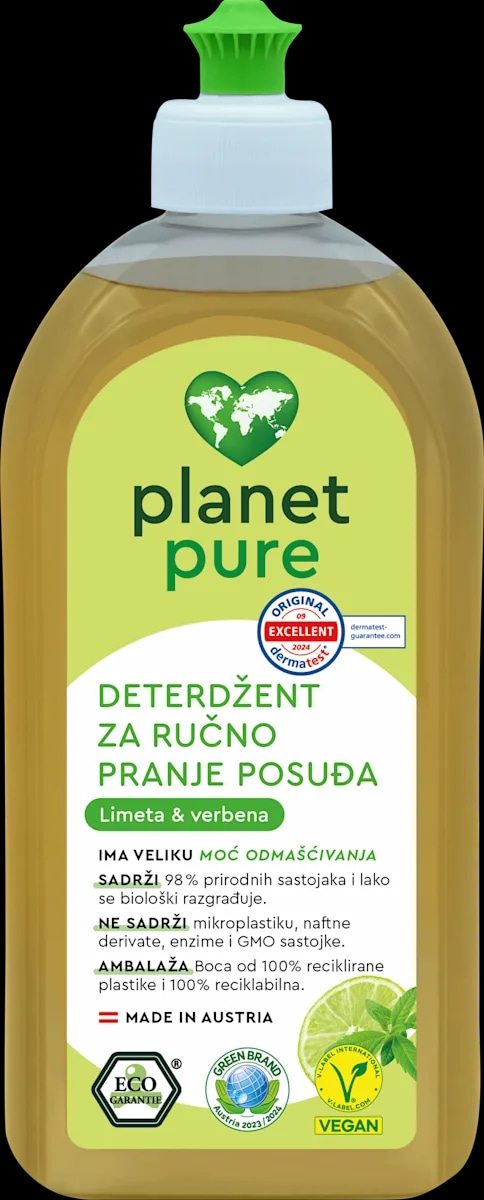 planet pure deterdžent za ručno pranje posuđa 500 ml - Akcija u trgovini Dm