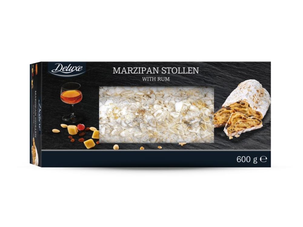 Premium kolač s marcipanom i rumom 600 g Deluxe - Akcija u trgovini Lidl