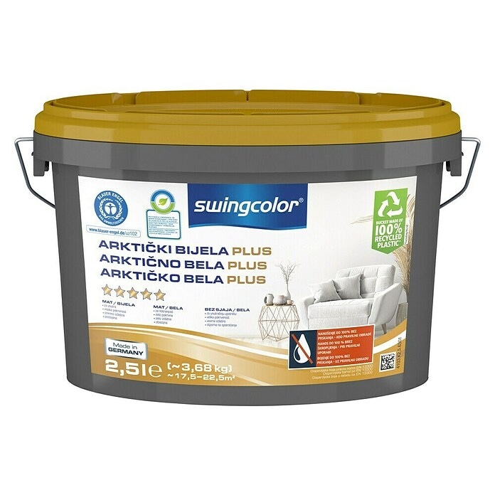 Arktički bijela boja 'Arktisweiss Plus' 5 l - Akcija u trgovini Bauhaus