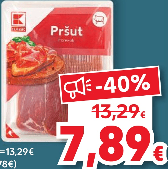Classic Pršut narezak 500g - Akcija u trgovini Kaufland