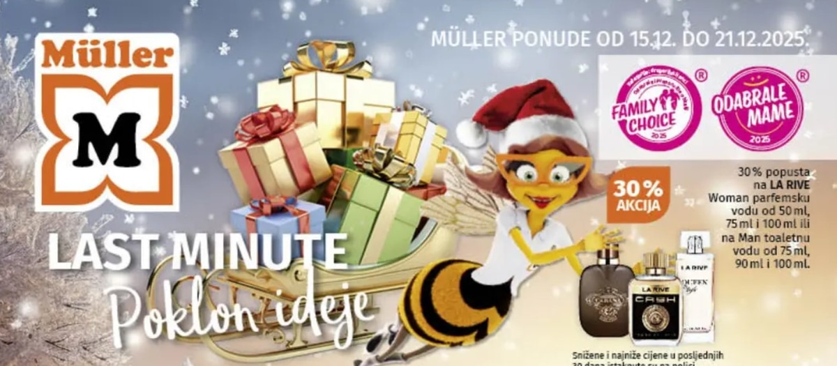 Mueller katalog Ponude za velike i male od 15.12. do 21.12.2025