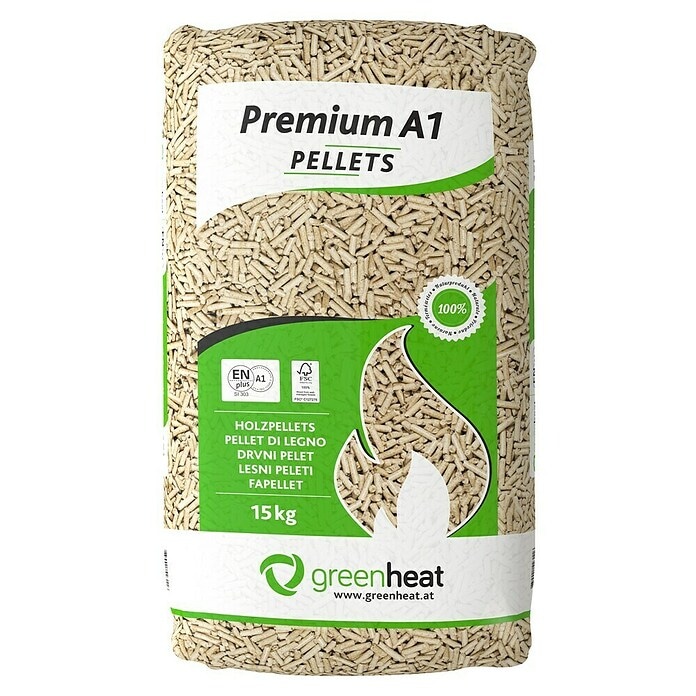 Greenheat Premium peleti 15 kg Akcija u trgovini Bauhaus