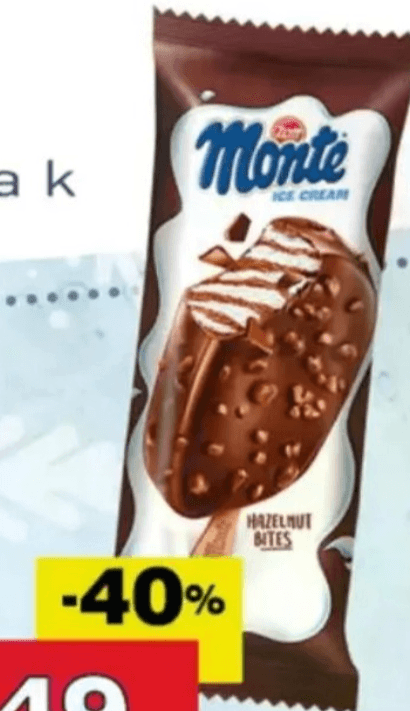 Monte Sladoled Lješnjak 100 ml/ 66 g - Akcija u trgovini Stanić Diskont
