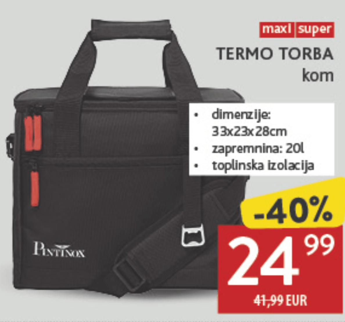 Termo torba kom PINTINOX - Akcija u trgovini Konzum