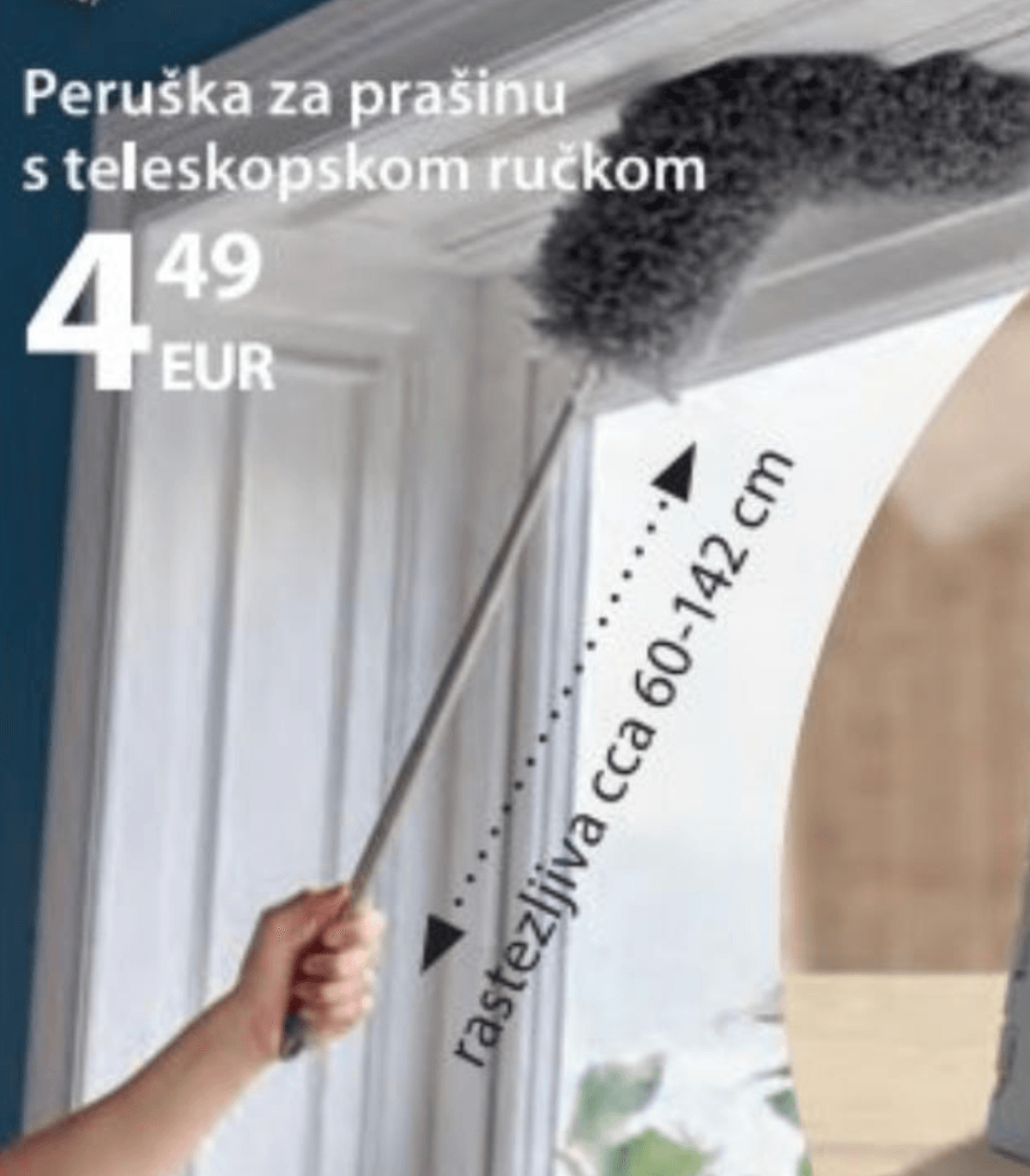 Peruška za prašinu s teleskopskom ručkom - Akcija u trgovini NKD