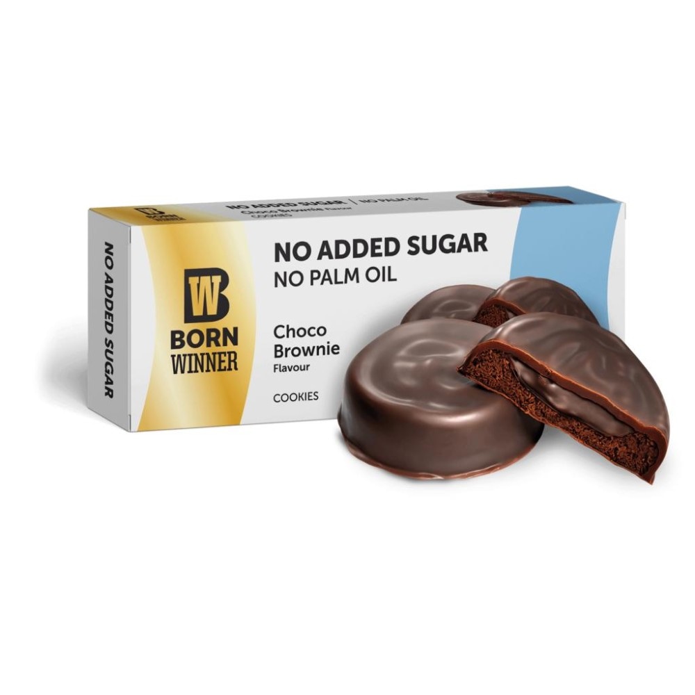 Choco brownie keksi bez dodanog šećera cookies cream 100 g Born Winner Akcija u trgovini NTL