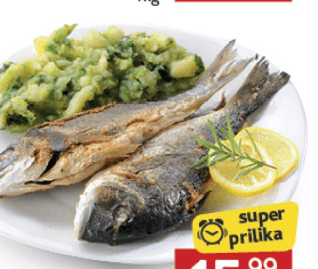 Pečena orada 1 kg Akcija u trgovini Konzum