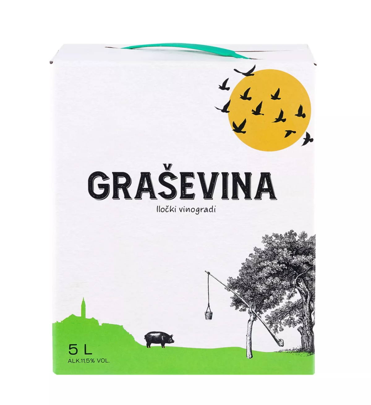 Graševina bijelo vino 5 L - Akcija u trgovini Kaufland