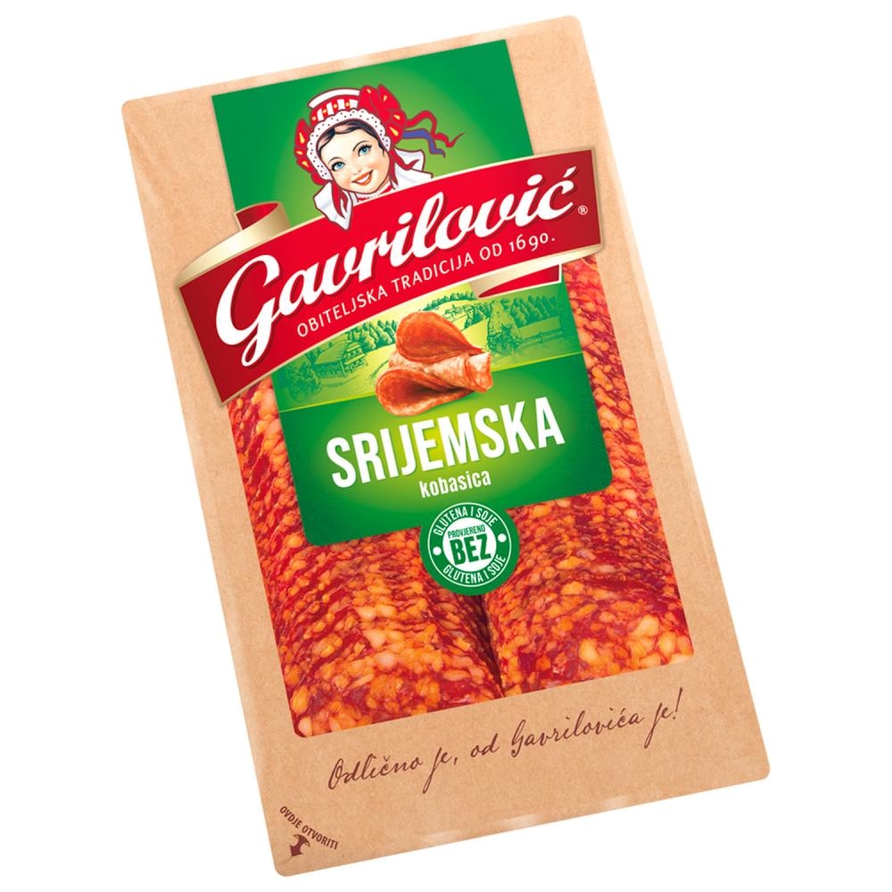 Srijemska kobasica 80 g Gavrilović - Akcija u trgovini Spar