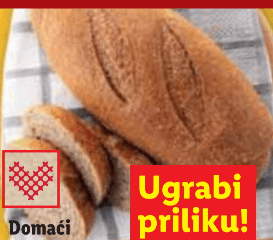 Domaći beskvasni miješani heljdin kruh 400 g - Akcija u trgovini Lidl