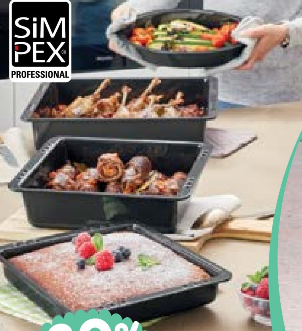 Simpex Professional linija crnih emajliranih pekača - Akcija u trgovini Interspar